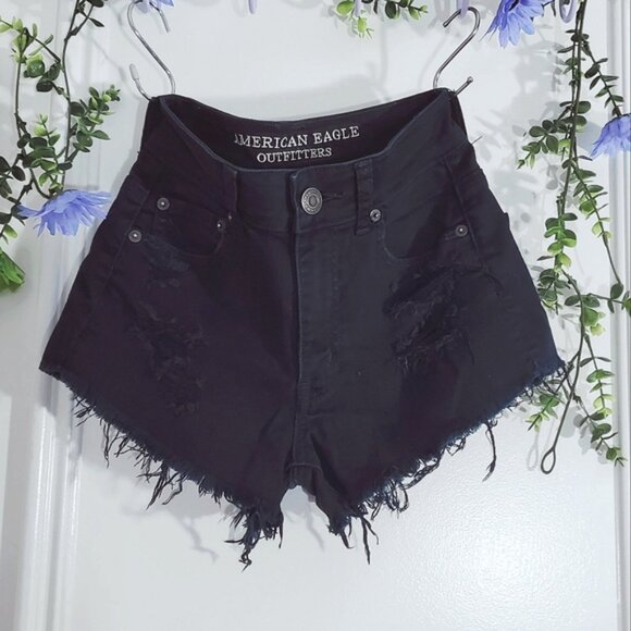 AEO- Hi-Rise Festival Fringe Shorts-Rare- NWT - Picture 2 of 10